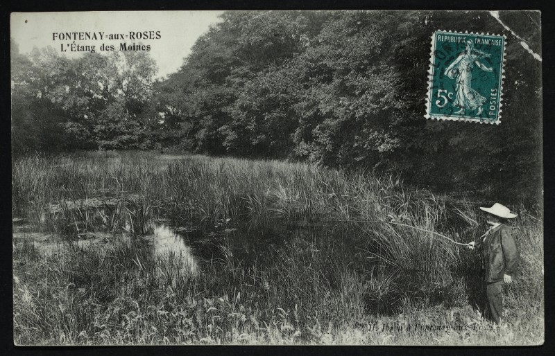 Carte postale ancienne L'Etang des Moines à Fontenay-aux-Roses