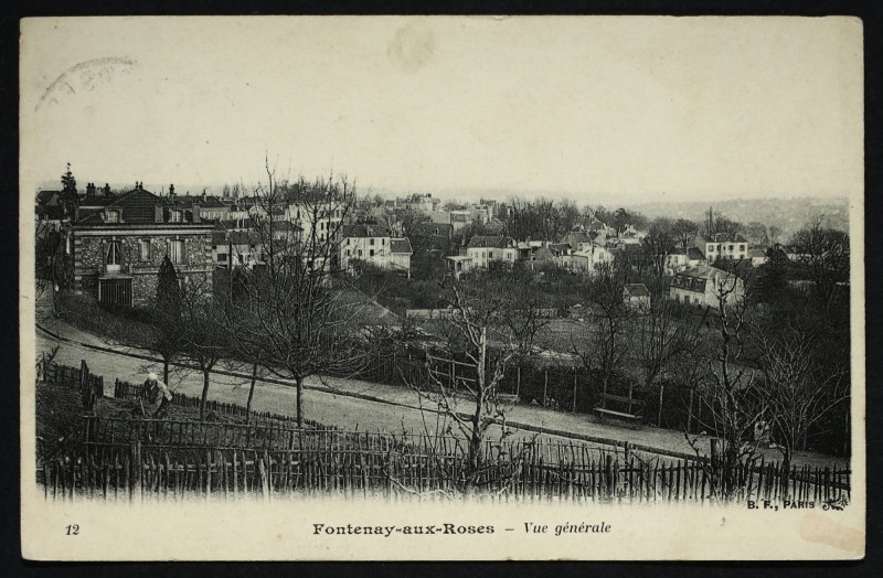 Carte postale ancienne Vue générale à Fontenay-aux-Roses