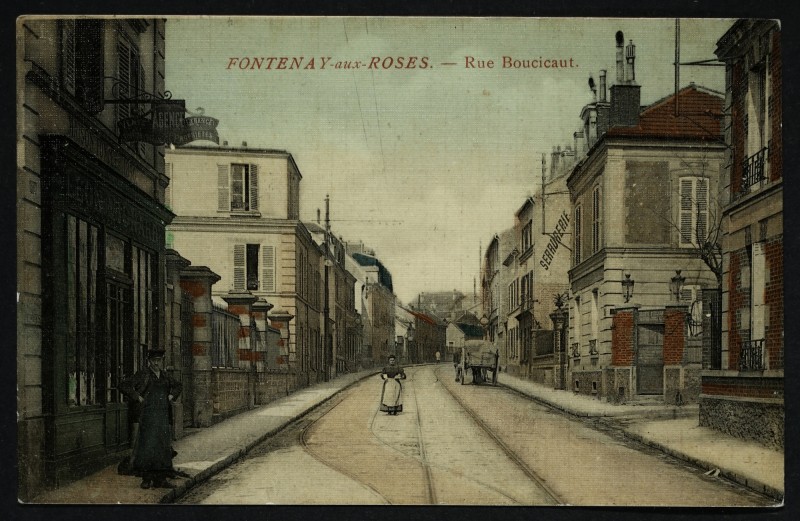 Carte postale ancienne Rue Boucicaut à Fontenay-aux-Roses