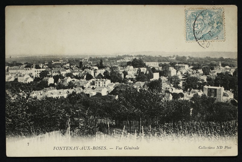 Carte postale ancienne Vue générale à Fontenay-aux-Roses