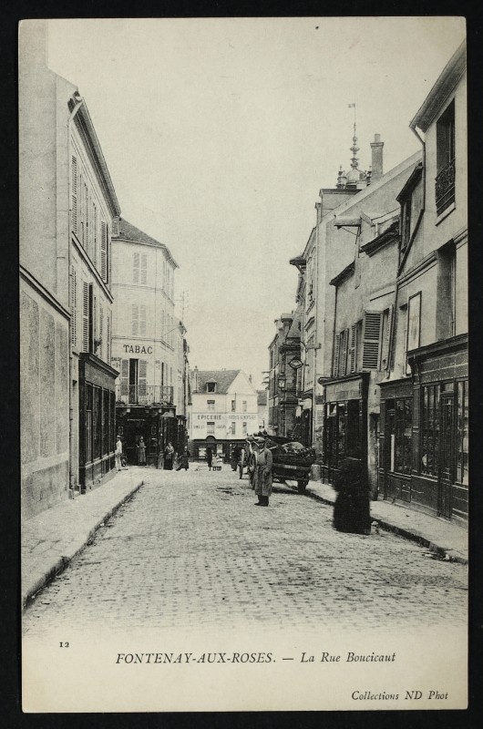 Carte postale ancienne Rue Boucicaut à Fontenay-aux-Roses