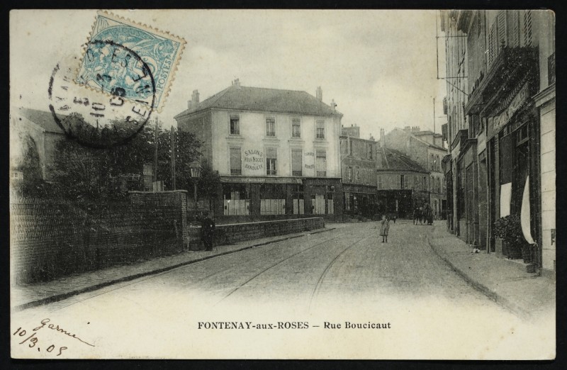 Carte postale ancienne Rue Boucicaut à Fontenay-aux-Roses