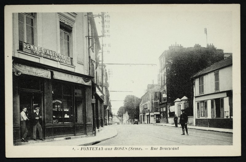 Carte postale ancienne Rue Boucicaut à Fontenay-aux-Roses