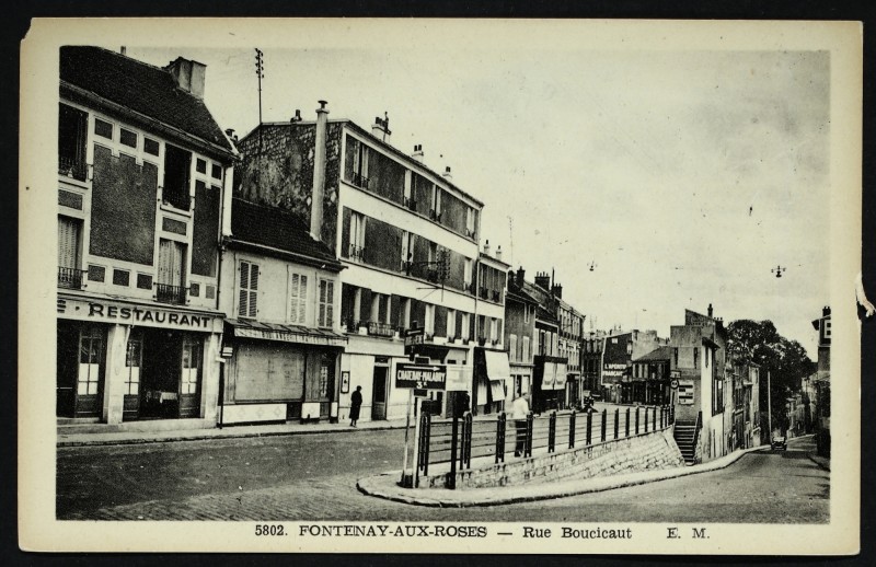 Carte postale ancienne Rue Boucicaut à Fontenay-aux-Roses