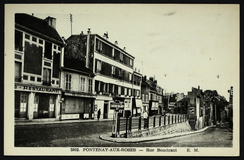 Carte postale ancienne Rue Boucicaut à Fontenay-aux-Roses