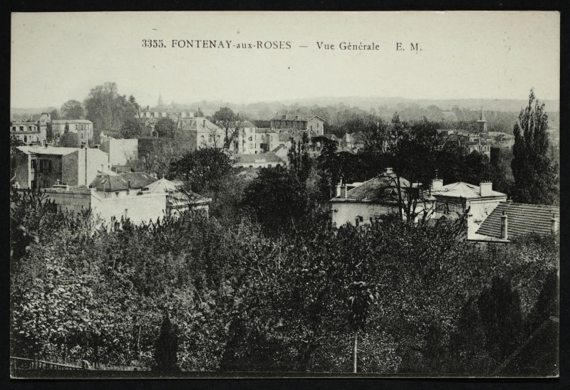Carte postale ancienne Vue générale à Fontenay-aux-Roses
