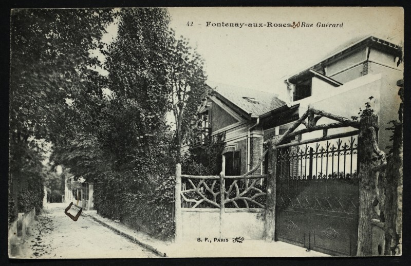 Carte postale ancienne Rue Guérard à Fontenay-aux-Roses