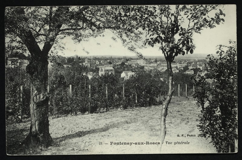 Carte postale ancienne Vue générale à Fontenay-aux-Roses