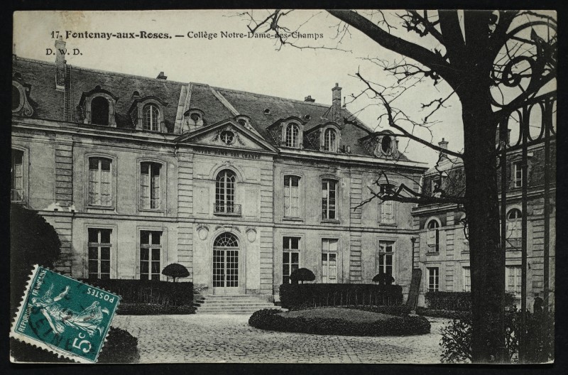 Carte postale ancienne Collège Notre-Dame-des-Champs à Fontenay-aux-Roses