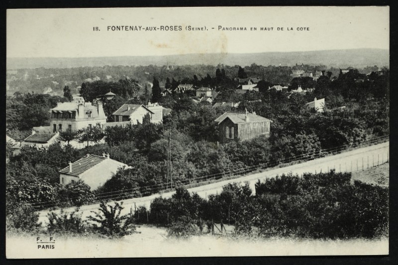 Carte postale ancienne Panorama en haut de la cote à Fontenay-aux-Roses