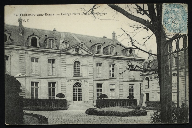Carte postale ancienne Collège Notre-Dame-des-Champs à Fontenay-aux-Roses