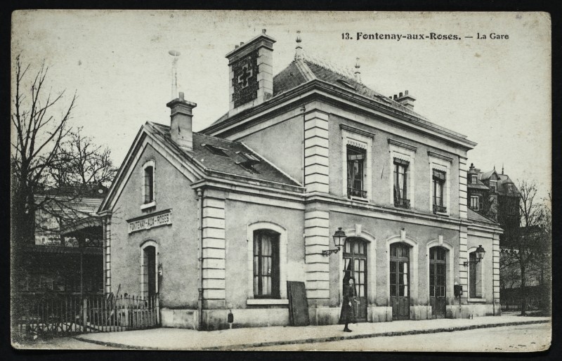 Carte postale ancienne La Gare à Fontenay-aux-Roses