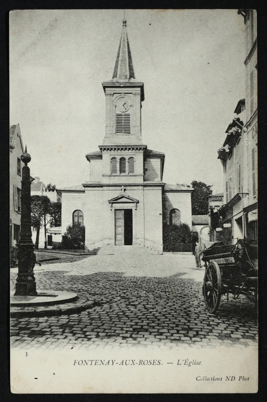 Carte postale ancienne L'Eglise à Fontenay-aux-Roses