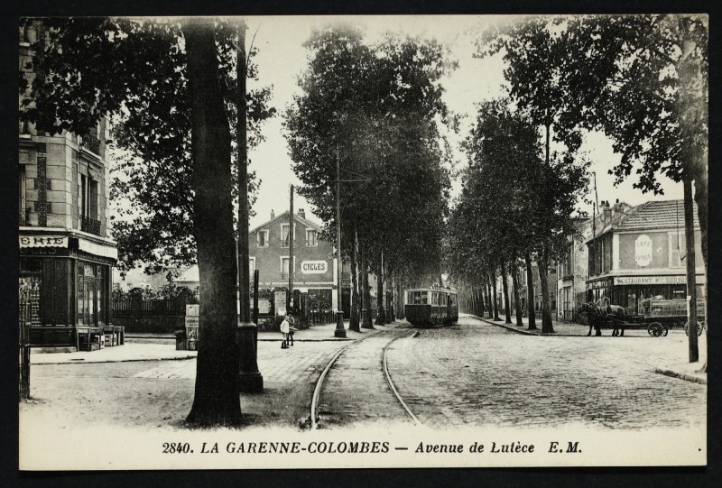Carte postale ancienne Avenue de Lutèce à La Garenne-Colombes
