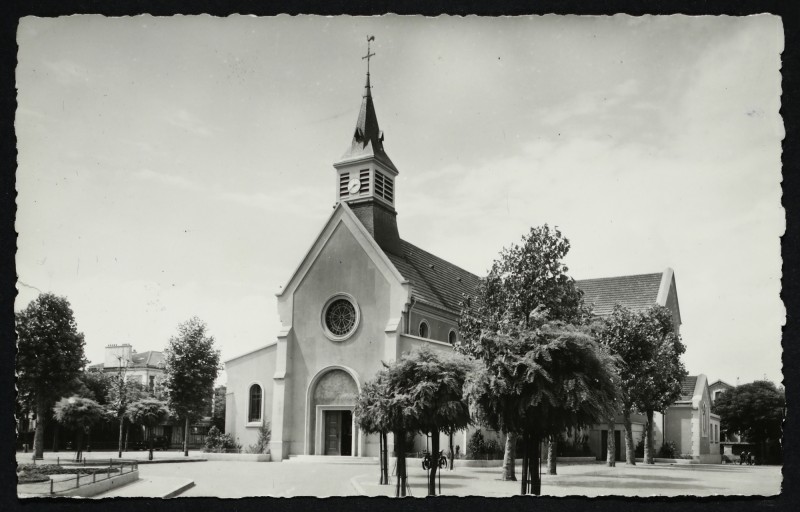 Carte postale ancienne [Eglise] à La Garenne-Colombes