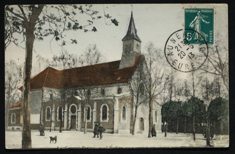 Carte postale ancienne L'Eglise à La Garenne-Colombes
