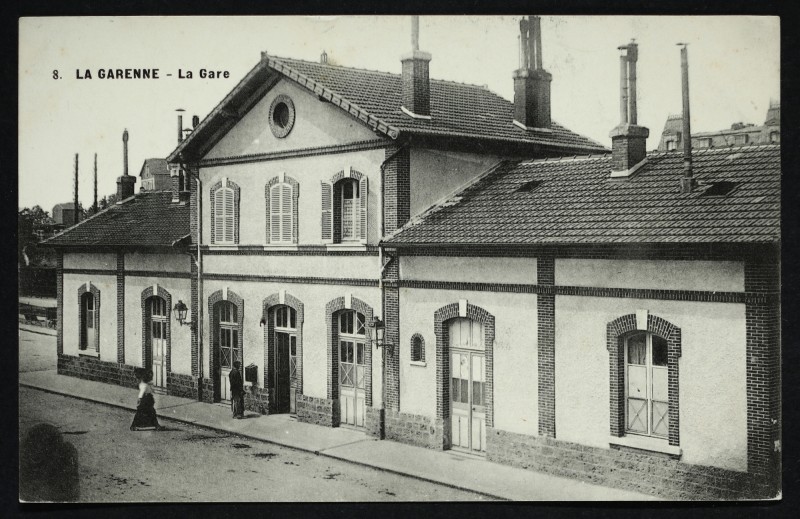 Carte postale ancienne La Gare à La Garenne-Colombes
