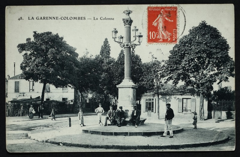 Carte postale ancienne La Colonne à La Garenne-Colombes
