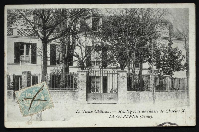 Carte postale ancienne Le Vieux Château - Rendez-vous de chasse de Charles X à La Garenne-Colombes