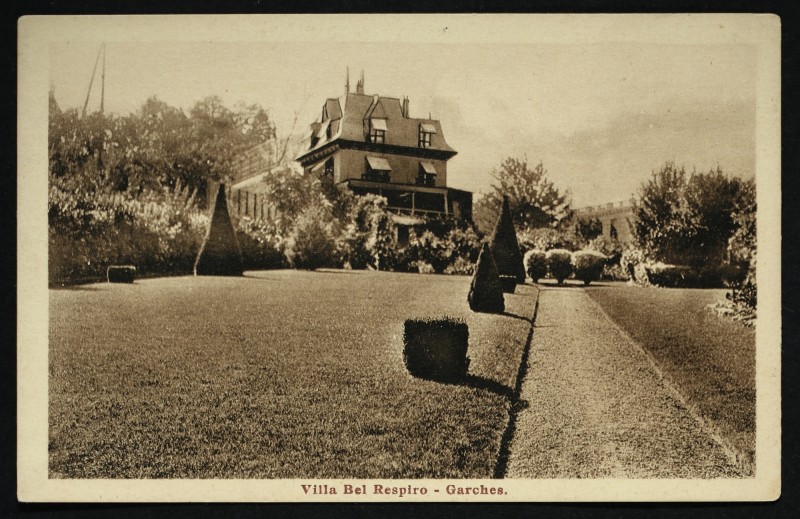 Carte postale ancienne Villa Bel Respiro à Garches