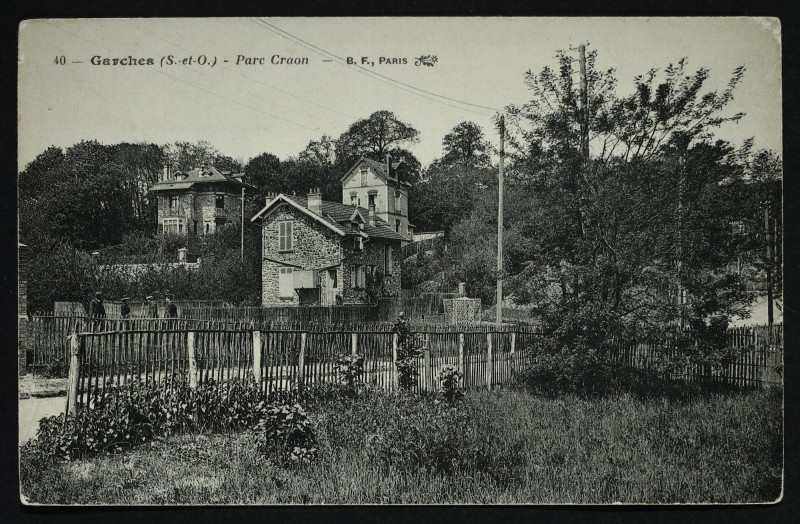 Carte postale ancienne Parc Craon à Garches