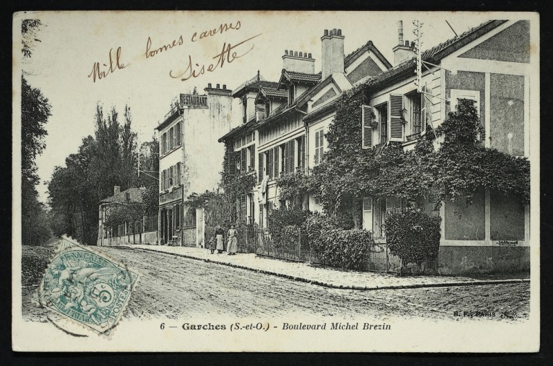 Carte postale ancienne Boulevard Michel-Brézin à Garches