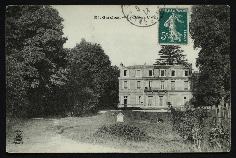Carte postale ancienne Le Château Civiale à Garches