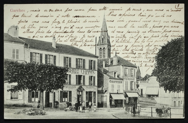 Carte postale ancienne [Place] à Garches