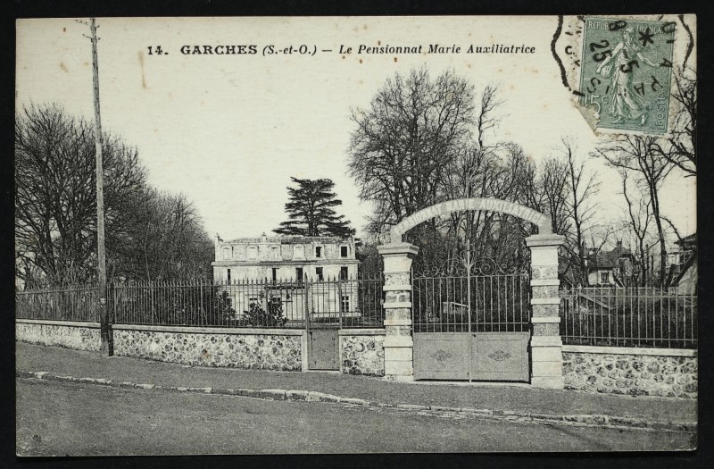Carte postale ancienne Le Pensionnat, Marie Auxiliatrice à Garches
