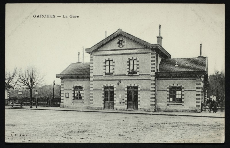 Carte postale ancienne La Gare à Garches
