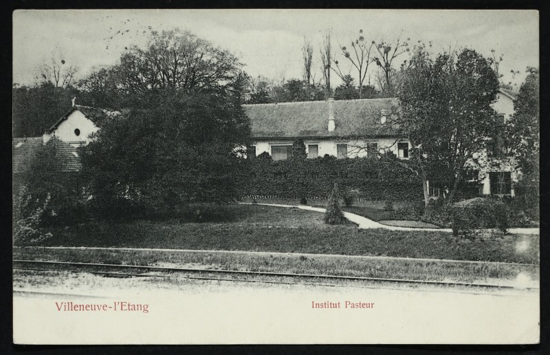 Carte postale ancienne Villeneuve -l'Etang - Institut Pasteur à Garches