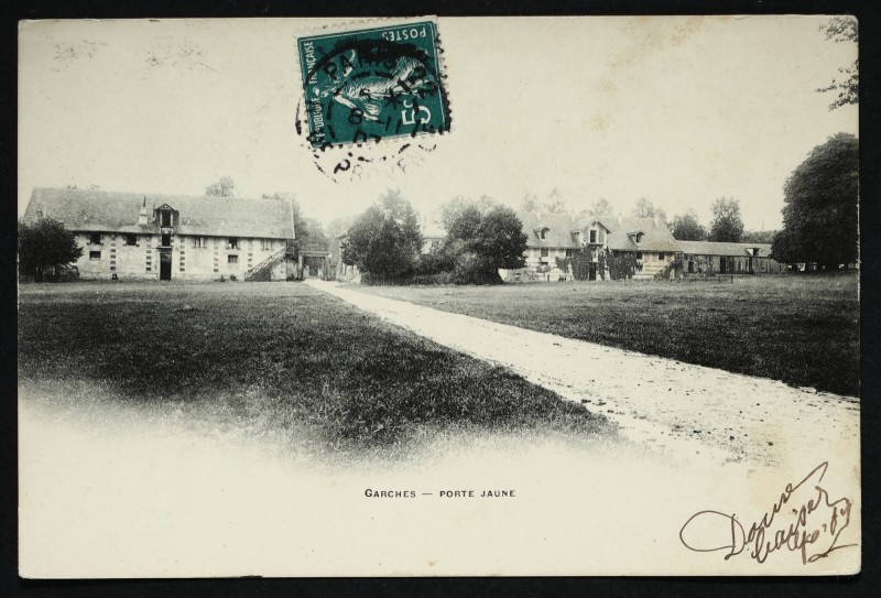 Carte postale ancienne [Haras de la] Porte Jaune à Garches