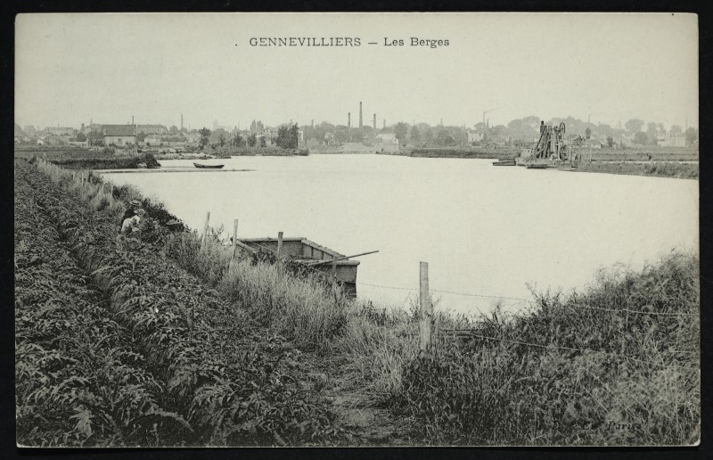 Carte postale ancienne Les Berges à Gennevilliers