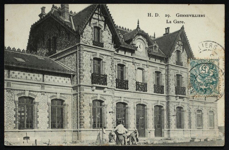 Carte postale ancienne La Gare à Gennevilliers
