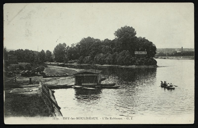 Carte postale ancienne L'Ile Robinson à Boulogne-Billancourt