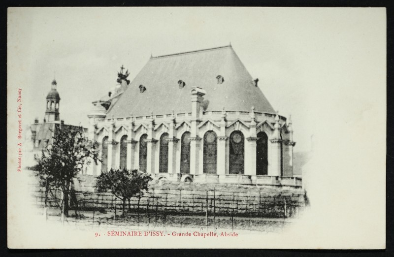 Carte postale ancienne Séminaire d'Issy - Grande chapelle, abside à Issy-les-Moulineaux