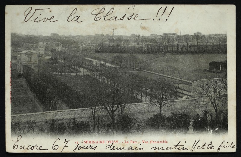 Carte postale ancienne Séminaire d'Issy - Le Parc - Vue d'ensemble à Issy-les-Moulineaux
