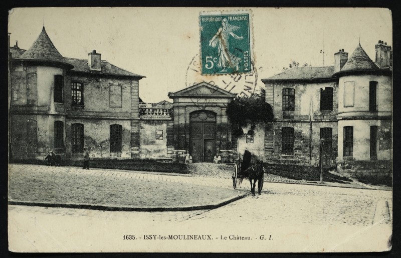 Carte postale ancienne Le Château à Issy-les-Moulineaux