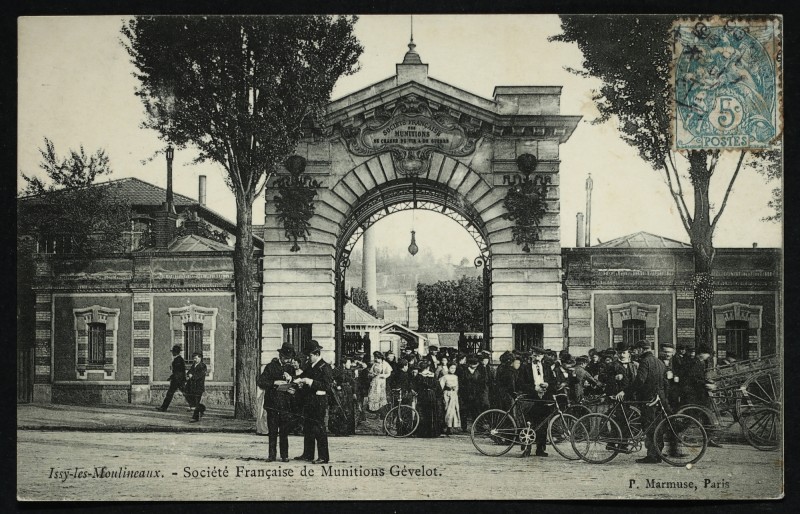 Carte postale ancienne Société Française de Munitions Gévelot à Issy-les-Moulineaux