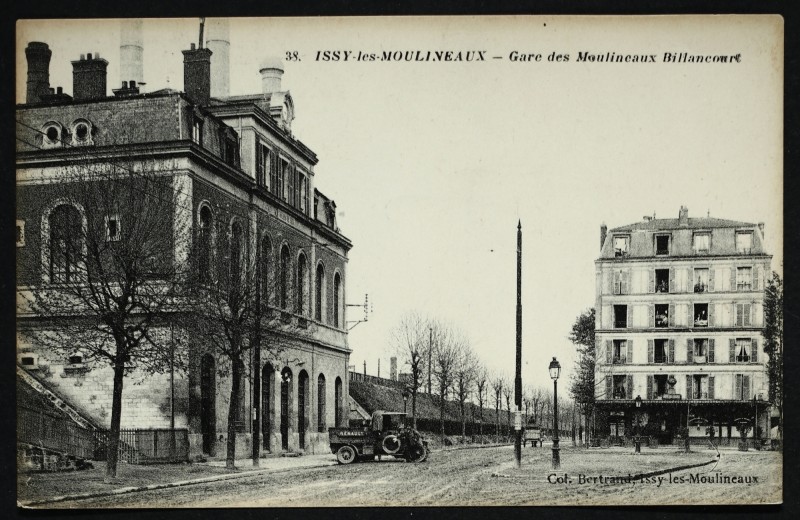 Carte postale ancienne Gare des Moulineaux Billancourt à Issy-les-Moulineaux