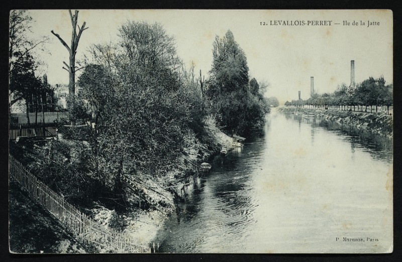 Carte postale ancienne Ile de la Jatte à Neuilly-sur-Seine