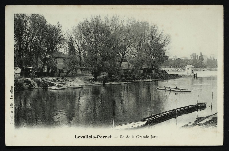 Carte postale ancienne Ancien Barrage à Neuilly-sur-Seine