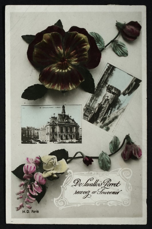 Carte postale ancienne De Levallois-Perret, recevez ce souvenir à Levallois-Perret