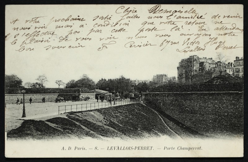 Carte postale ancienne Porte Champerret à Paris 17e