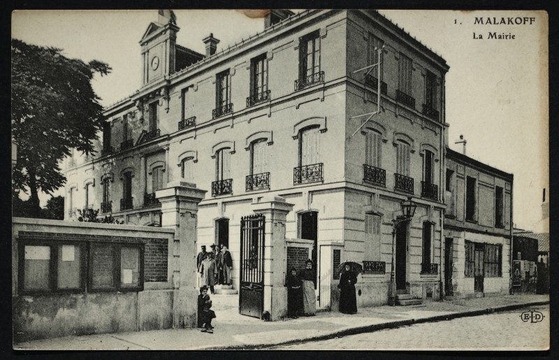 Carte postale ancienne La Mairie à Malakoff