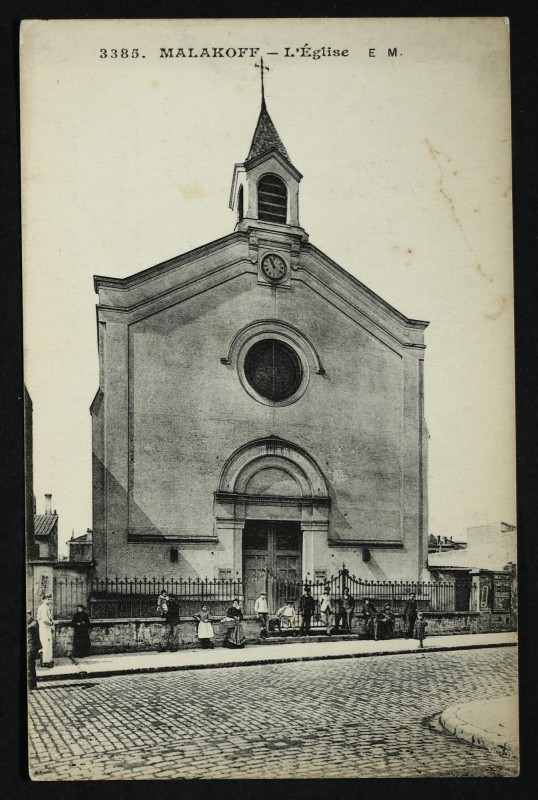 Carte postale ancienne L'Eglise à Malakoff