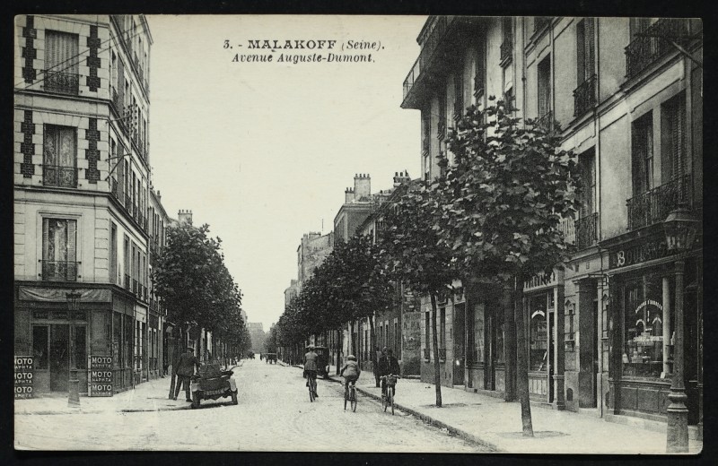 Carte postale ancienne Avenue auguste-Dumont à Malakoff