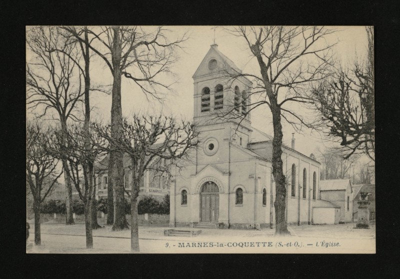 Carte postale ancienne L'Eglise à Marnes-la-Coquette