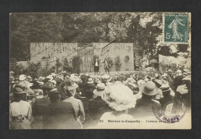 Carte postale ancienne Théâtre de la Verdure à Marnes-la-Coquette