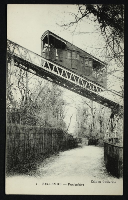 Carte postale ancienne Funiculaire à Meudon